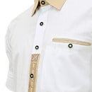 pure cotton traditional bavarian Shirt for men close up