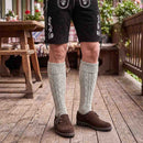 Authentic Mens Oktoberfest Socks Grey Classic Lederhosen Socks