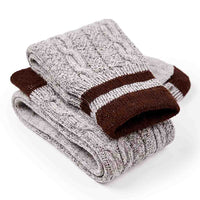 Authentic Mens Oktoberfest socks Two Piece Grey with Brown Stripes