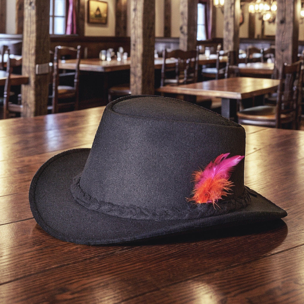 Traditional Mens Oktoberfest Hat | Black German Hat