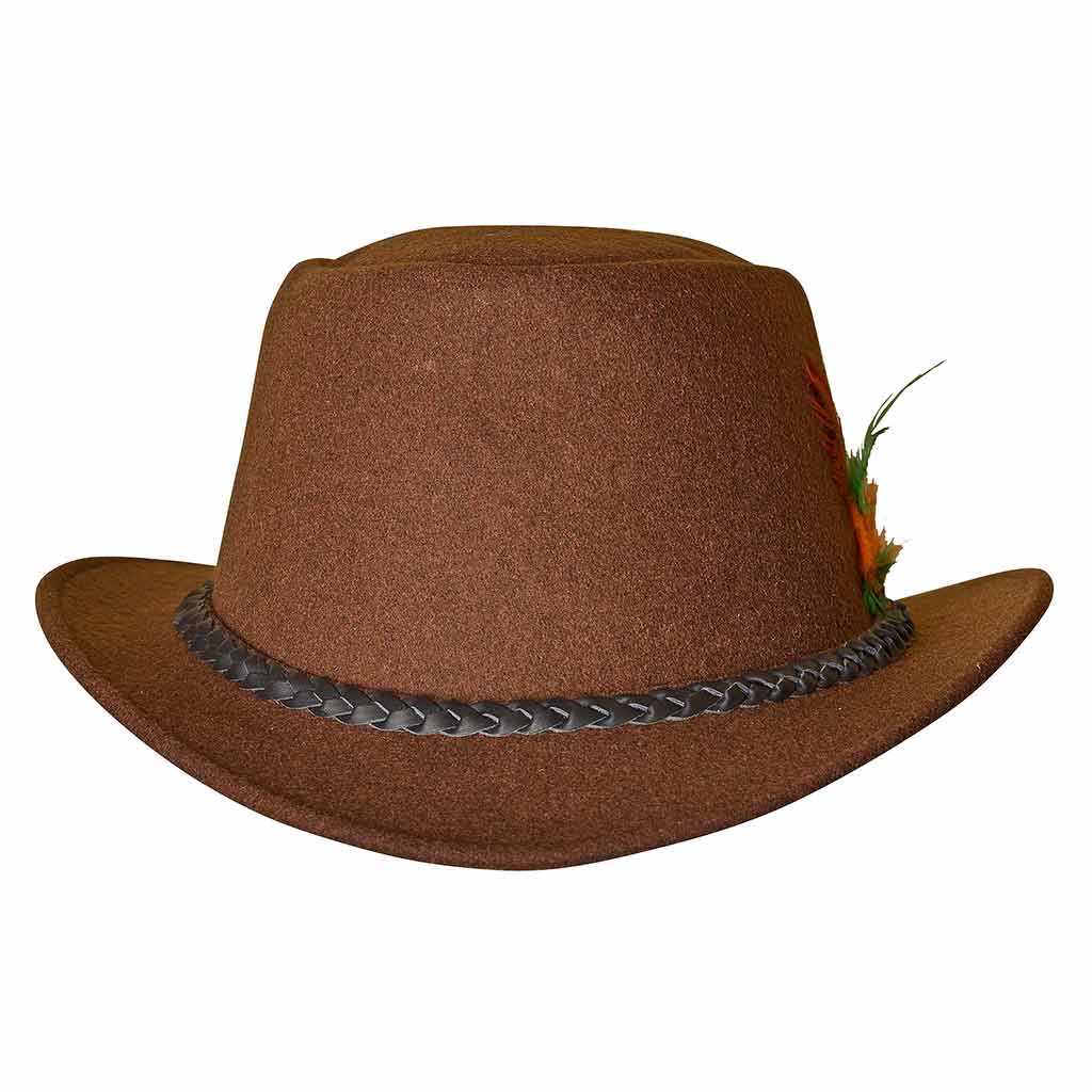 Traditional Mens Oktoberfest Hat | Bavarian Hat Brown