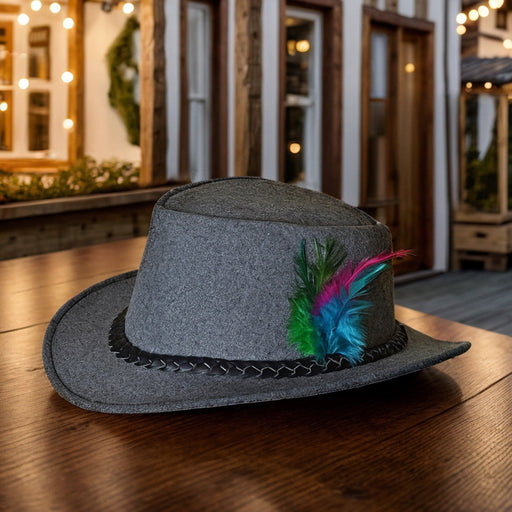 Traditional Bavarian Hat Grey Oktoberfest Costumes