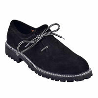 Mens German Shoes Leather | Black lederhosen footwear