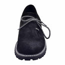 Mens German Shoes Leather | Black lederhosen footwear