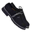 Mens German Shoes Leather | Black lederhosen footwear