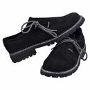 Mens German Shoes Leather | Black lederhosen footwear