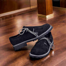 Mens German Shoes Leather | Black lederhosen footwear