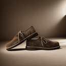 Suede Men's Leather Oktoberfest Shoes Dark Brown