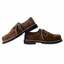 Suede Men's Leather Oktoberfest Shoes Dark Brown