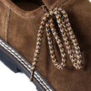 Suede Men's Leather Oktoberfest Shoes Dark Brown