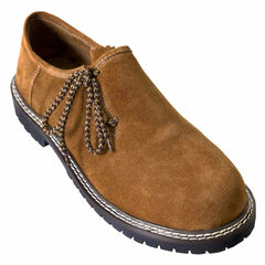 Men's Suede Leather Shoes Golden Brown