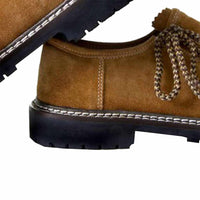 Suede Mens Leather Oktoberfest Shoes Golden Brown