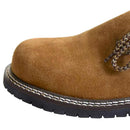 Suede Mens Leather Oktoberfest Shoes Golden Brown