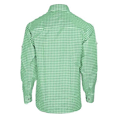 Men's Bavarian Shirt Checked Green