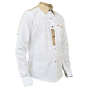 Image of Oktoberfest shirt white with embroidery