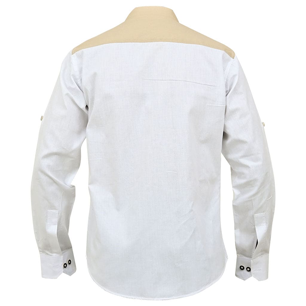 Oktoberfest Shirt White with Traditional Embroidery