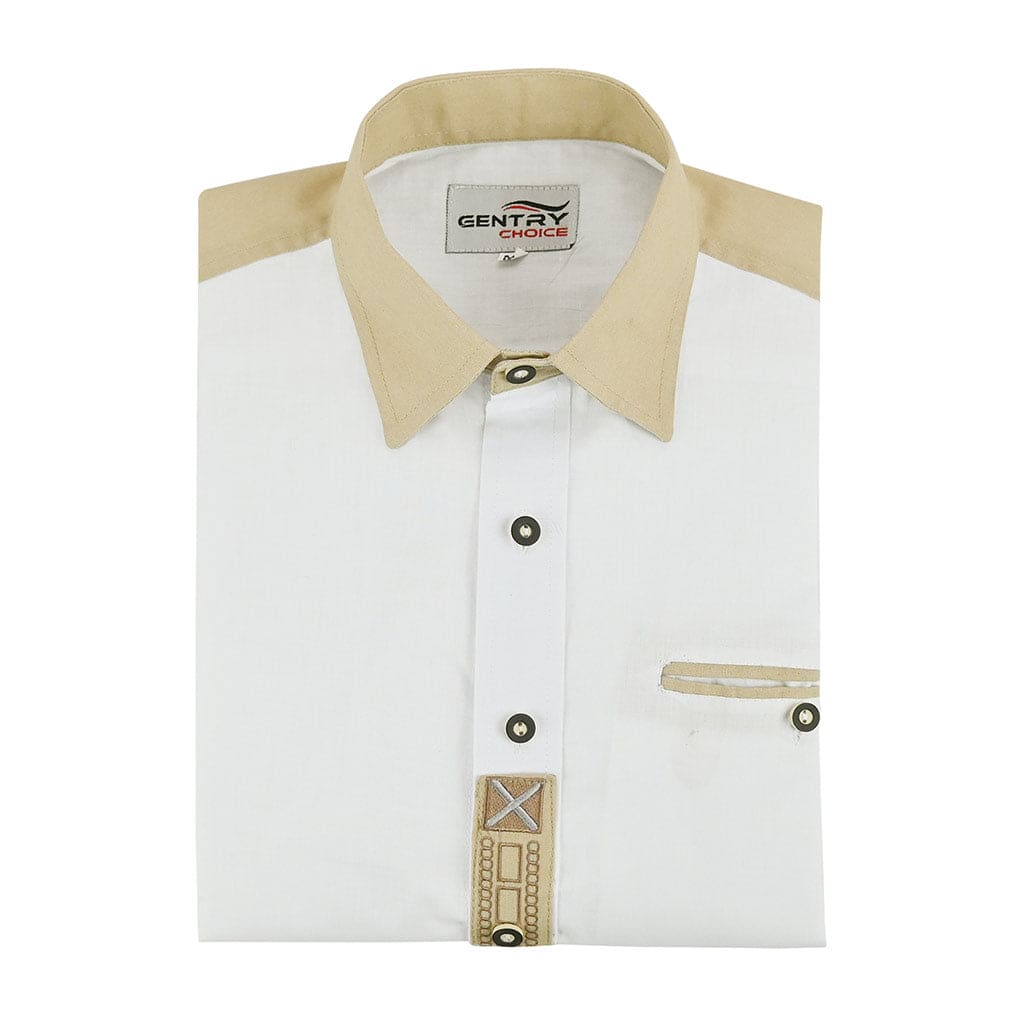 Oktoberfest Shirt White with Traditional Embroidery