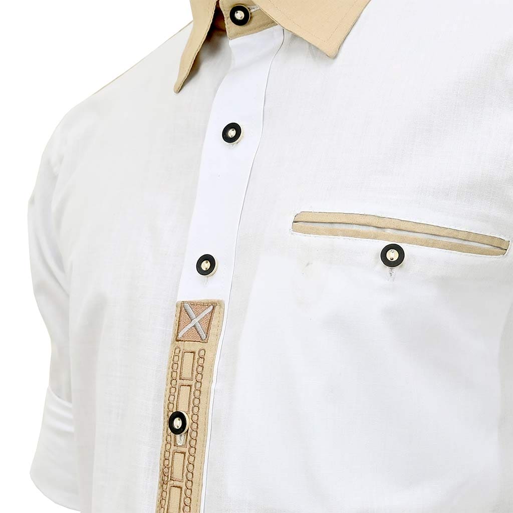 Oktoberfest Shirt White with Traditional Embroidery