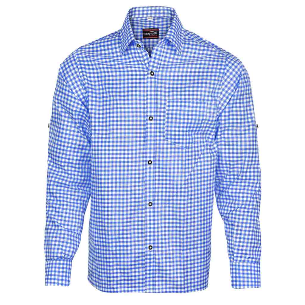 Men's Oktoberfest Shirt | Blue Casual German Shirt