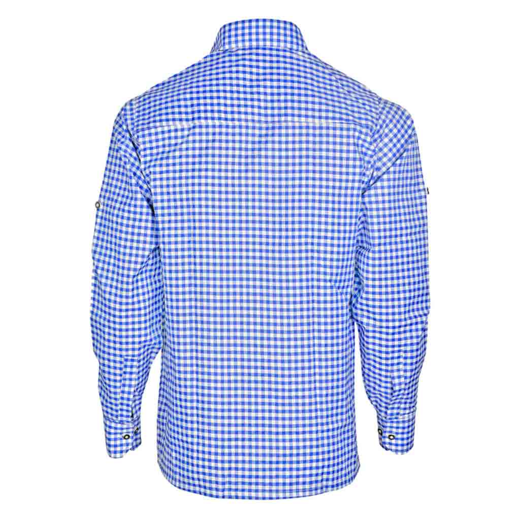 Blue checkered shirt
