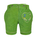 Rear product view of Womens Oktoberfest Outfit Lederhosen Suede Leather Oktoberfest Dress Green