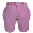 Rear product view of Womens Oktoberfest Outfit Lederhosen Suede Leather Oktoberfest Dress Rose Pink