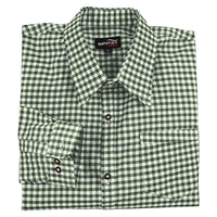 Oktoberfest Green Checked Bavarian Shirt 