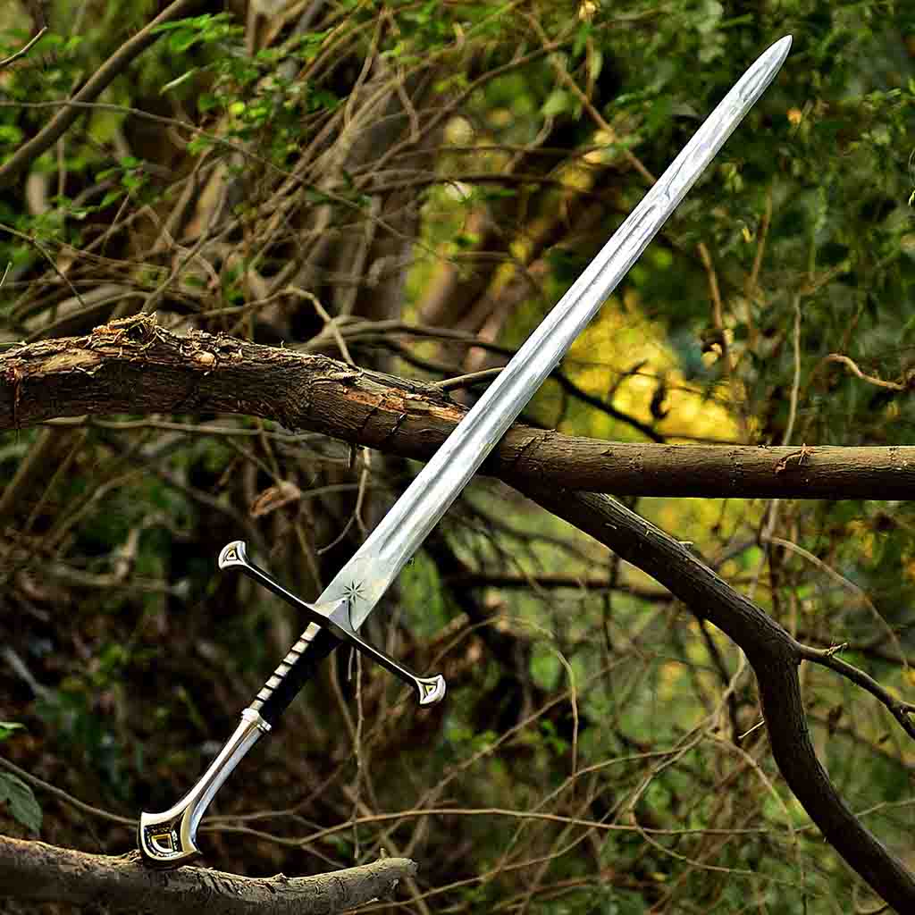 Fantasy Decorative Anduril Narsil Sword in action