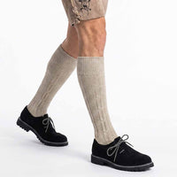 German shoes, suede leather black lederhosen footwear for men