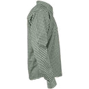 Oktoberfest Green Checked Bavarian Shirt arm side view