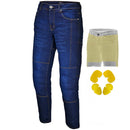 RIDERACT® Mens Motorcycle Jeans  | Dark Blue Reinforced Riding Jeans