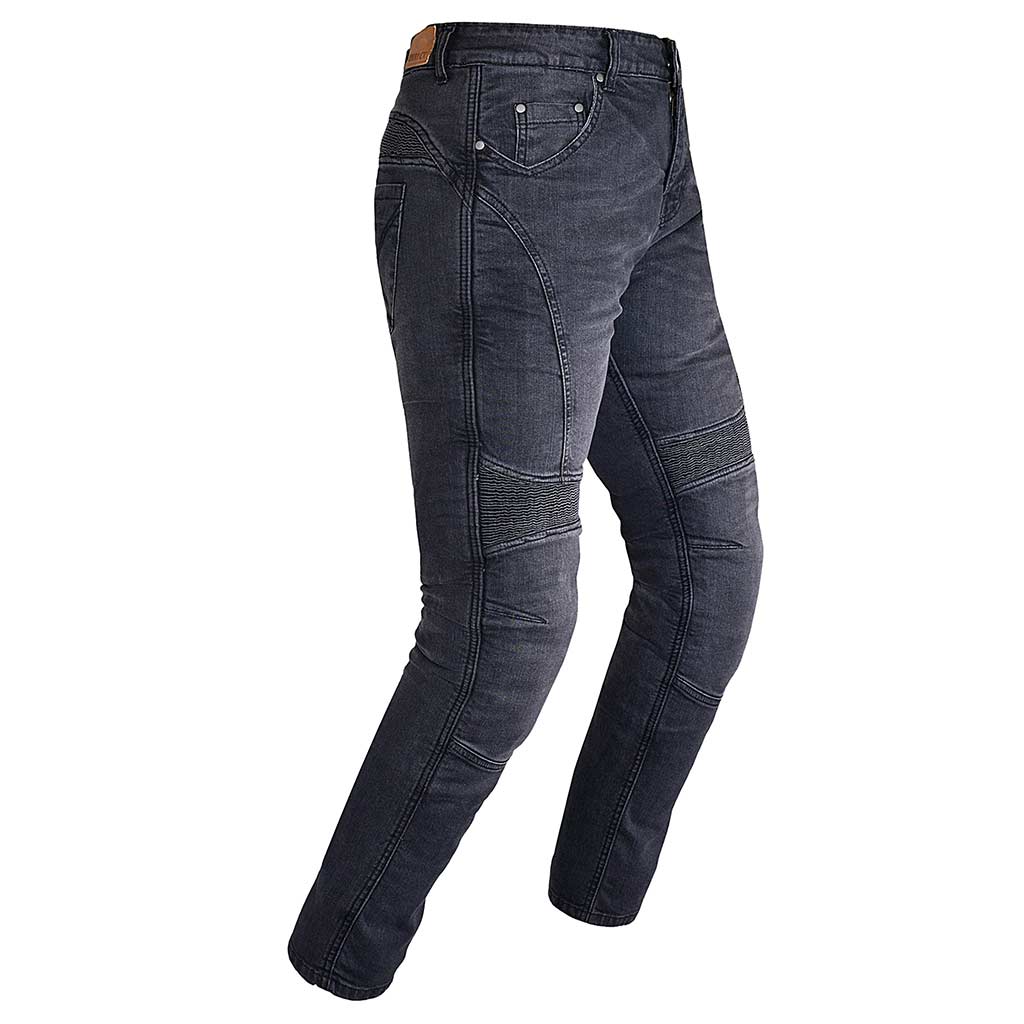 RIDERACT® Men's Reinforced Bikers Jeans Motorbike Pants Black