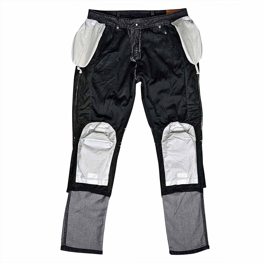 RIDERACT® Men's Reinforced Bikers Jeans Motorbike Pants Black