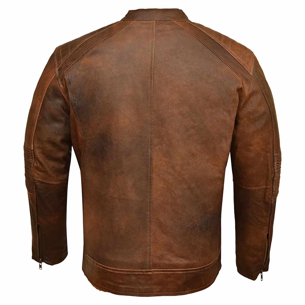 Leather jacket brown
