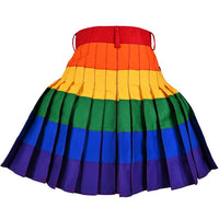 Men’s Hybrid Rainbow Kilt – Utility Style with Removable Pockets