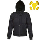 RIDERACT® Womens Motorcycle hoodie with armor Fiber Lined Protective