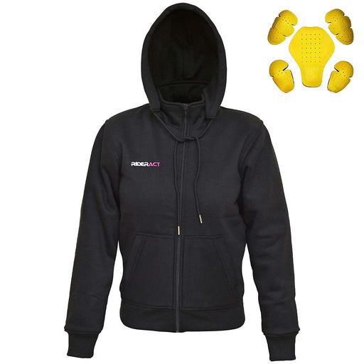 Motorcycle Hoodies for Women Aramid Fiber Lined Protective