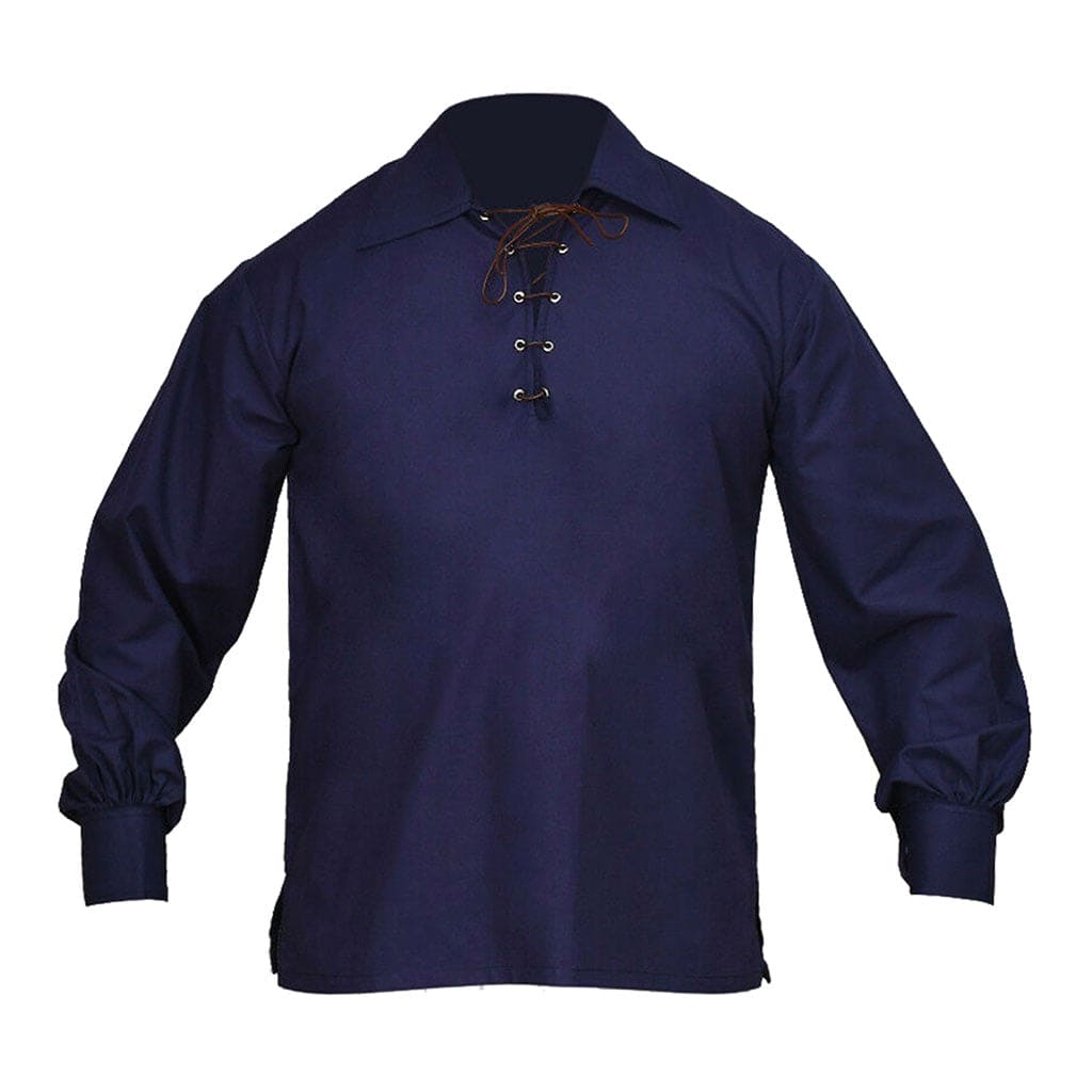 Jacobite Shirt Navy Blue Ghillie Shirt