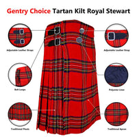 Tartan Kilt Royal Stewart 8 Yards