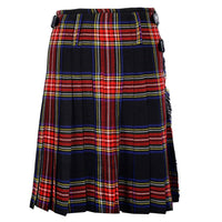 Tartan Pattern kilt Black Stewart