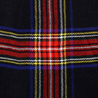 Black Stewart Tartan Pattern kilt