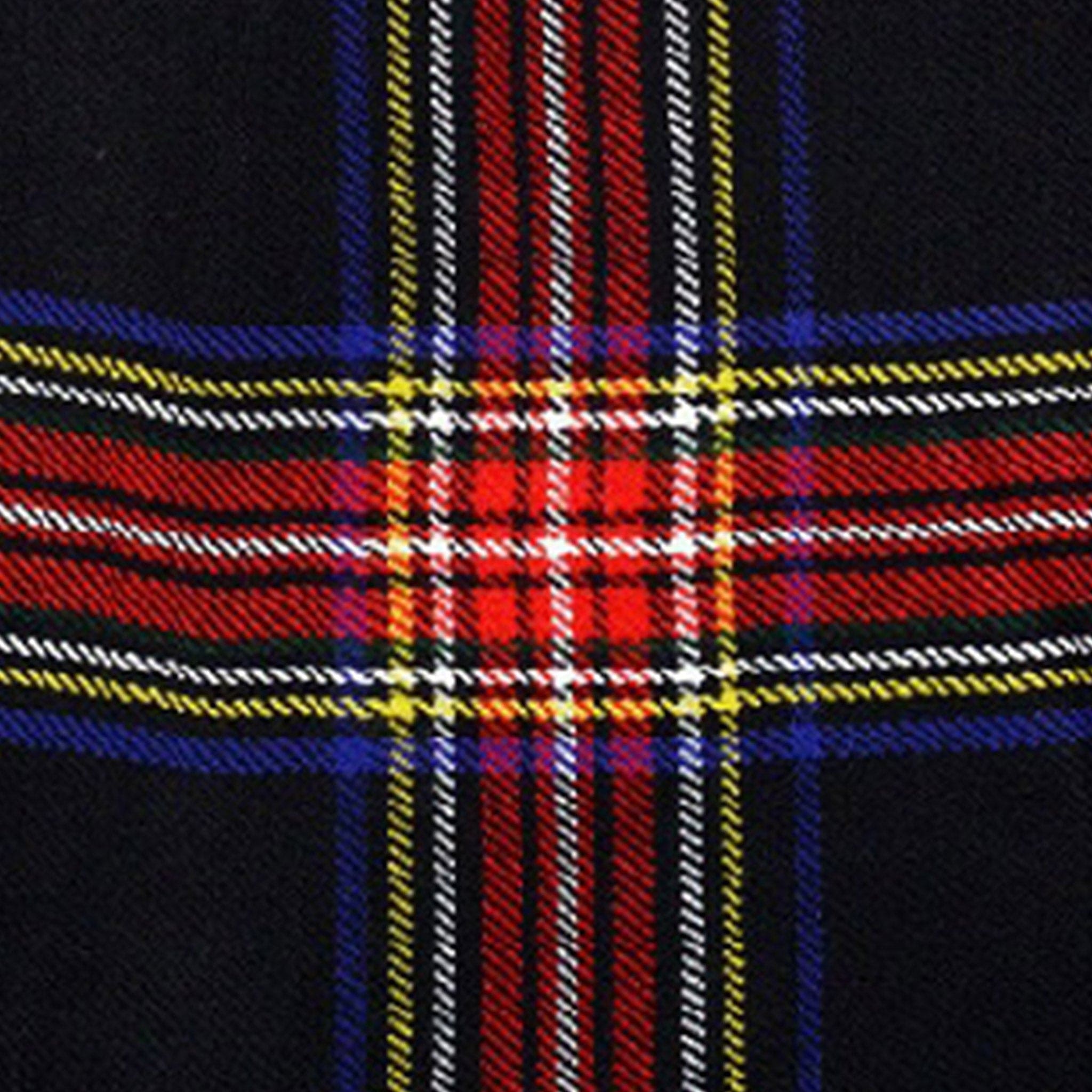 Black Stewart Tartan Pattern kilt