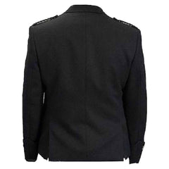 Argyle Jacket & Vest Black Scottish Outfit