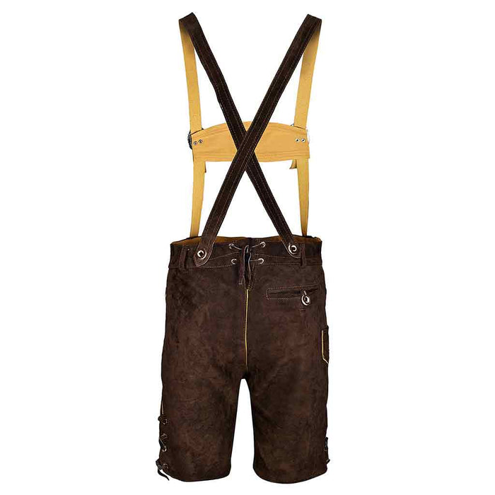 Suede Lederhosen Back Pose