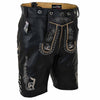 Image of men leather short with embroidery