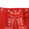 Image of red lederhosen embroidery