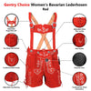 Image of Gentry choice Women Lederhosen Red infography