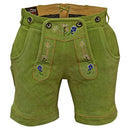 Authentic Oktoberfest outfit Women's Suede Leather Lederhosen Green