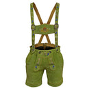 Authentic Oktoberfest outfit Women's Suede Leather Lederhosen Green