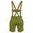 women lederhosen green back pose